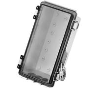Waterproof Junction Box,Outlet Box with Clear Cover - Anti-Theft Weatherproof Case with Lock for Home Outdoor Wall