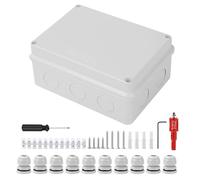 Waterproof Junction Box - Waterproof Junction Box Project Enclosure - Sealing Hinged Cover for Electricians Lighting Security Cameras Backyards Gate Pool Wall Indoor Deck Garden