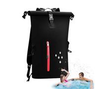 Waterproof Kayak Bag, Dry Bag for Rafting | Lightweight Dry Backpack with PVC Roll Top - Multifunction Lightweight Backpack with Roll Top for Women and Men Drifting, Black/White, Consulte la