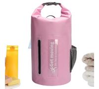 Waterproof Kayak Dry Bags - 20L Carbon Fiber Beach Bag, Kayak Dry Bag | Multifunctional Portable Storage Bag Backpack, Marine Dry Bags for Kayaking, Rafting, B, light pink, 24,5 x 42 cm, See