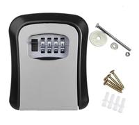 Waterproof Key Lock Box - 2 Pack Outdoor Wall Mount Safe Storage nizer with 4-Digit Password Code - Secure Secret Cabinet for Home & Business Use