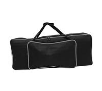 Waterproof Keyboard Bag 61 Key Oxford Cloth Electronic Organ | White Trim, Nylon and Cotton Lining, Added Padding against Impacts, One-piece Carry Cover