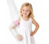 Waterproof Kids Arm Cast Covers for Shower & Bath, Reusable Arm Cast Protector to Keep Cast Dry, Comfortable & Durable for Daily Use, After Surgery, Broken Arm, Wound or Bandage (Pink)