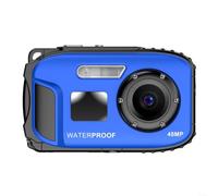 Waterproof Kids Camera 48MP Floating Digital Snorkeling(Blue)