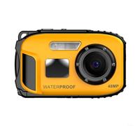 Waterproof Kids Camera 48MP Floating Digital Snorkeling(Yellow)