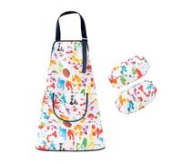 Waterproof Kids Painting Apron Art Smock with Detachable Sleeve Protectors for Painting Preschool Activities Waterproof Art Smock for Kindergarten