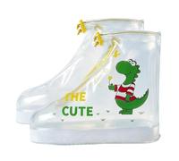 Waterproof Kids Rain Shoe Covers Anti-slip Reusable Zipper Cartoon Design | Elastic Strip Secure Fit, Cartoon Fun Design, Fits Most Kids Shoes, Lightweight Foldable, Mud Outdoor Rain, Easy On Off, Dura