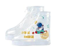 Waterproof Kids Rain Shoe Covers Anti-slip Reusable Zipper Cartoon Design | Elastic Strip Secure Fit, Cartoon Fun Design, Fits Most Kids Shoes, Lightweight Foldable, Mud Outdoor Rain, Easy On Off, Dura
