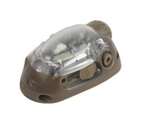 Waterproof Ladybird Tactical Helmet Light White/Red/IR LED Modes with Custom Strobe Helmet Accessory for Airsoft & Outdoor Sports(Brown)