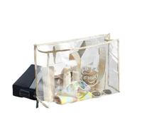 Waterproof Large Transparent Bag for the Stadium - Transparent One, khaki, Siehe Beschreibung, See description