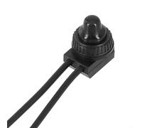 Waterproof Latching Industrial Button Switch Kp-107 12v Electrical Self-Locking Toggle Having Outdoor for Push Leads Motorcycle Marine for On-Off (Black)