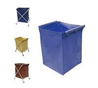 Waterproof Laundry Cart Storage Bag: Removable Oxford Fabric Liner with Hook for Foldable Carts Ideal for Commercial Cleaning Carts and Service Trolleys