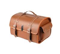 Waterproof Leather Motorcycle Saddlebags Large Capacity Lockable with Cup Holder for Cruiser Touring Daily Commuting
