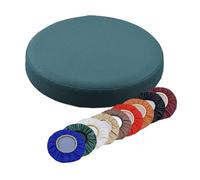 Waterproof Leather Roundol Cushions for Barstools & Dining Chairs 32-40cm Diameter Dark Green Comfortable Seat Cover for Enhanced Style & Support