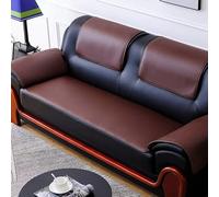 Waterproof Leather Sofa Cover Non-Slip Pet-Friendly Protector for Corner Sectals Fits 1/2/3/4 Seaters - Dark Brown 70 * 180cm & Easy to Clean