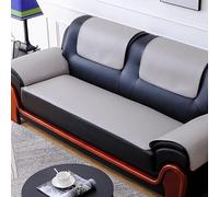 Waterproof Leather Sofa Cover Non-Slip Sectal Protector for 1/2/3/4 Seater Couches Pet-Friendly Fur Cover Gray (70 * 210cm)
