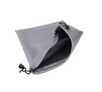 Waterproof Leather Storage Bag for DJI Neo 2 Flight Glasses, Lightweight Dustproof Drawstring Pouch for Accessories, Gray