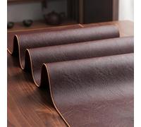 Waterproof Leather Table Runner - Customizable Vintage Design for Dinners & Parties - Rustic Decor Ideal for Teahouses & Nightstands