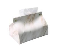 Waterproof Leather Tissue Box Is Suitable For Decorating Living Rooms, Bedrooms, And Offices, Making It Easy To Access And Space Saving(WHITE)
