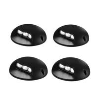 Waterproof LED Deck Lights 3W Mount Spotlights Outdoor Step Lamp Modern Aluminum Landscape Lighting DC24V AC220V 2PCS Red Wired Fence Light