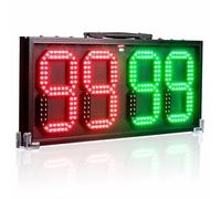 Waterproof LED Referee Substitution Board - Electronic Player Change & Injury Time Display with Built-in Battery for Football Matches