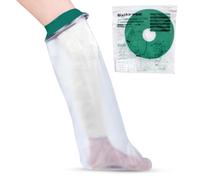 Waterproof Leg Cover for Shower & Bath - Adult - Reusable Waterproof Cast Protector Leg Sleeve Made with a Soft, Stretchy Silicone Seal & High Grade PVC Body - Large-Extra Large, Upgraded Design