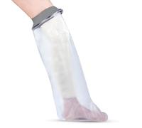 Waterproof Leg Cover for Shower & Bath - Adult - Reusable Waterproof Cast Protector Leg Sleeve Made With a Soft, Stretchy Neoprene Seal & High Grade PVC Body - Large-Extra Large, 84 cm x 44 cm, Grey