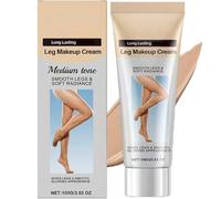 Waterproof Leg Makeup & Body Coverage Perfector, No Transfer, Full Coverage for Varicose Veins, Tattoos, Blemishes, Long-Lasting, All Skin Tones, Cream & Makeup Duo for (Medium skin tone)