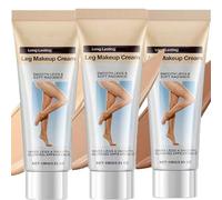 Waterproof Leg Makeup & Body Coverage Perfector, No Transfer, Full Coverage for Varicose Veins, Tattoos, Blemishes, Long-Lasting, All Skin Tones, Cream & Makeup Duo for (3PCS)