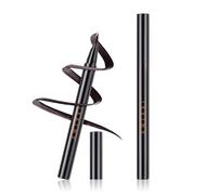 Waterproof Liquid Eyeliner Pen - Brown, Smudge Proof & Long Lasting - Hyper Precise Brush Tip for Beginners & Sensitive Eyes - Quick Drying, Intense Matte Ink - Vegan & Cruelty-Free