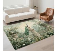 Waterproof Living Room Rug, Large Washable Non-Slip Area Rugs for Room Decor, Easy Clean Floor Mat, Pet Friendly, Durable Soft Loop-pile for Bedroom Hallway Kitchen Landscapes Carpet 100x200cm 13-49
