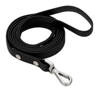 Waterproof Long Dog Training Leash 15ft Outdoor PVC Dog Leashes Great for Large Medium Small Dog Training Lead,Beach,Yard,Play,Camping(Black