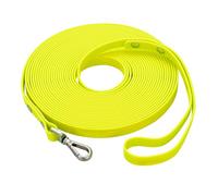 Waterproof Long Dog Training Leash 30ft Outdoor PVC Dog Leashes Great for Large Medium Small Dog Training Lead,Beach,Yard,Play,Camping(Yellow