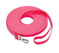 Waterproof Long Dog Training Leash 30ft Outdoor PVC Dog Leashes Great for Large Medium Small Dog Training Lead,Beach,Yard,Play,Camping(Rosered