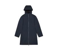 Waterproof Long Hooded Jacket with Zip, female, Rains, Rain Jackets, Blue, XL, Jackets XL