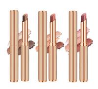 Waterproof Long Lasting Blendable Eyeshadow Stick, Lightweight Gradient Metallic Three Color Eyeshadow Stick, Portable Three Tone Eyesha/dow Gradient Sti/ck,Retractable Eyeshad/ow (3pcs 02+03+04)