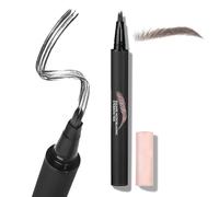 Waterproof Long-Lasting Brow Pencil - Quick-Dry Smudgeproof Formula - Built-In Brush for Easy Shaping Outlining Natural Defined Brows with Smooth Precise Application (Caramel Blonde)