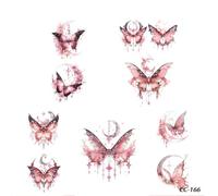 Waterproof, Long-Lasting, Colorful Butterfly Temporary Tattoos For Women, Suitable For Arms And Collarbones, With A Fresh And Natural Look. 11 * 18cm