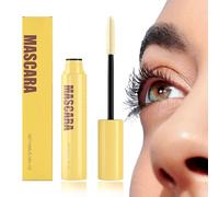 Waterproof Long-Lasting Mascara, 4D Silk Fiber Eyelash Mascara, Waterproof Longwear and Smudge Resistant Make Up, No Clumping Lengthening and Lash-Doubling Formula for Thicker Lashes (1PC)