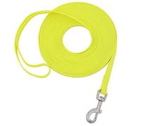 Waterproof Long Leash Durable Dog Recall Training Lead Great for Outdoor Hiking, Training, Yard, Beach and Swimming (Yellow, 50ft)