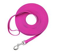 Waterproof Long Leash Durable Dog Recall Training Lead Great for Outdoor Hiking, Training, Yard, Beach and Swimming (Purple, 15ft)