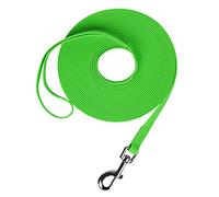 Waterproof Long Leash Durable Dog Recall Training Lead Great for Outdoor Hiking, Training, Yard, Beach and Swimming (Green, 10ft)