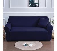 Waterproof LShaped Sofa Cover AntiSlip Elastic Pet & Kid Protection Soft Fabric Dark Blue Size L (190230 cm) Durable & Stylish Furniture Shield