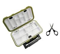 Waterproof Lure Box - Spoon Hooks Baits Storage Tackle Box Containers for Casting, Fly Fishing - Large/Medium/Small Lure Case (Green-Medium)