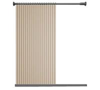 Waterproof Magnetic Folding Shower Curtain, No-Drill Rod, Portable Dressing Room Screen 180x220cm for Bathroom Privacy & Flexibility