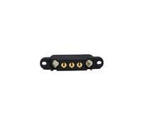 Waterproof Magnetic Pogo Pin Connector,1Pair 12V 1A 2/3/4/5P Pogopin Male Female 2.5 MM Spring Loaded DC Power Socket 60g Elastic Force (3Pin A)