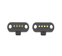 Waterproof Magnetic Pogo Pin Connector,1Pair 12V 1A 2/3/4/5P Pogopin Male Female 2.5 MM Spring Loaded DC Power Socket 60g Elastic Force (4Pin)