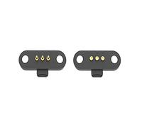 Waterproof Magnetic Pogo Pin Connector,1Pair 12V 1A 2/3/4/5P Pogopin Male Female 2.5 MM Spring Loaded DC Power Socket 60g Elastic Force (3Pin)