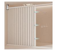 Waterproof Magnetic Shower ain Liners - Long Folding Bathroom Partit for Walk-In Showers, Wall-Mounted Water Guard, Blue (H 5.9ft, W 5.9-6.6ft)