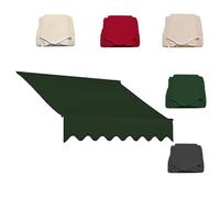 Waterproof Manual Retractable Patio Awning Replacement Fabric Outdoor Sunshade Canopy for Deck Garden Balcony Dark Green 3.5x (11.5x10ft) Outdoor Shade Solution